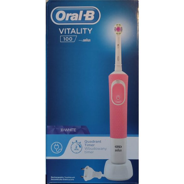 Oral-B D100.413 3D PINK elektromos fogkefe