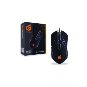   Conceptronic Egér - DJEBBEL01B (Optikai, 3200DPI, 125Hz, 7 gomb, programozható, harisnyázott kábel, fekete)