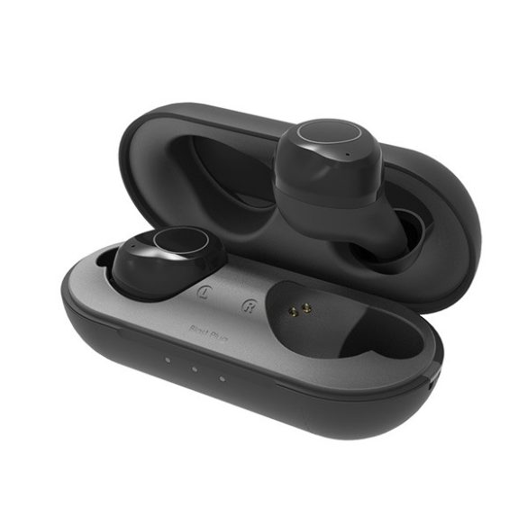 Silicon Power Fülhallgató Vezeték nélküli - Bluetooth BP82 (BT5,  MIC, felvevő gomb, Fekete)