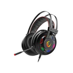   Rampage Fejhallgató - Miracle-X1 RGB (7.1, mikrofon, USB, hangerőszabályzó, nagy-párnás, 2.1m kábel, fekete)