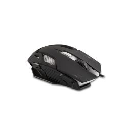   Rampage Egér Gamer - SMX-R1 (4000DPI, 6 gomb, makro, LED, harisnyázott kábel, fekete)