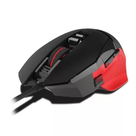   Rampage Egér Gamer - SMX-R13 Centaur (Avago 3050, 4000DPI, 8 gomb, makro, RGB LED, harisnyázott kábel, fekete)