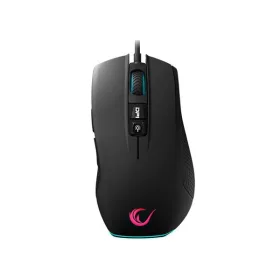   Rampage Egér Gamer - SMX-R51 FLARE (Avago 3325, 10000DPI, 7 gomb, makro, RGB LED, 1,6m harisnyázott kábel, fekete)