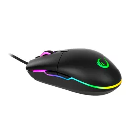   Rampage Egér Gamer - SMX-R63 GLORY (6400DPI, 5 gomb, makro, RGB LED, harisnyázott kábel, fekete)