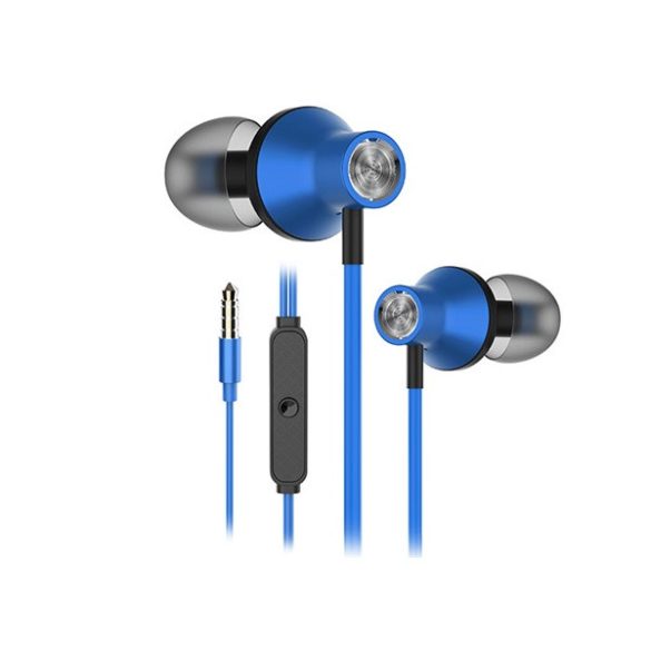 Rampage Fülhallgató - SNJ19 (mikrofon, 3.5mm TRRS jack, 1.2m kábel, kék)