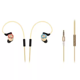   Rampage Fülhallgató - SN-J8 ELEGANT (mikrofon, 3.5mm TRRS jack, 1.2m kábel, Arany)