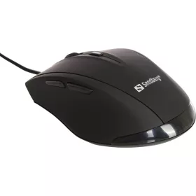   Sandberg Egér - USB Wired Office Mouse (Optikai; 1000-1600DPI; 5 gomb; fekete)
