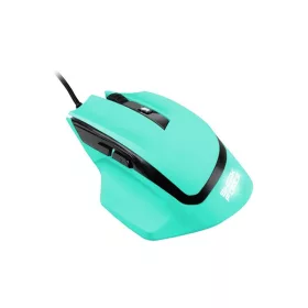   Sharkoon Egér Gamer - Shark Force (optikai; 600-1600DPI; PAN 3509 chip; menta zöld)