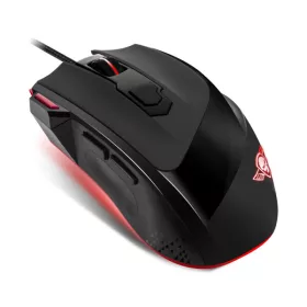   Spirit of Gamer Egér - PRO-M3 (Optikai, 5000DPI, 8 gomb, súlyozható, harisnyázott kábel, fekete) + egérpad