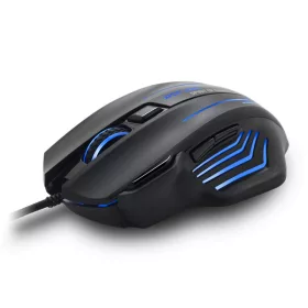   Spirit of Gamer Egér - XPERT-M500 (Pixart 3325, 8000DPI, 1000Hz, Macro 7 gomb, LED, Súlyozható, harisnyázott, fekete)