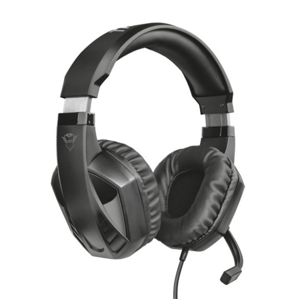 Trust Fejhallgató - GXT 412 Celaz (2m kábel; mikrofon; hangerőszabályzó; 3.5mm TRRS jack + Y kábel; fekete)