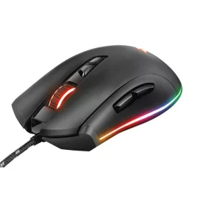   Trust Egér Gamer - GXT 900 Qudos RGB (PMW3360 Optikai érzékelő; 100-15.000DPI; LED világítás; gumizot külső)