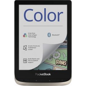   POCKETBOOK e-Reader - PB633 COLOR (6"E Ink Kaleido, Cpu: 1GHz,512MB,16GB,1500mAh, BT,mSD, kép megvilágítás) - PB633-N-WW