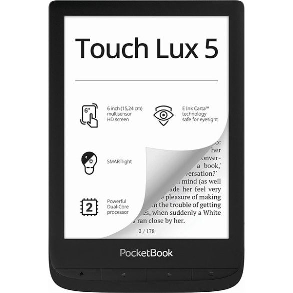 POCKETBOOK e-Reader - PB628 LUX5 fekete