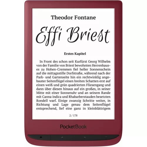 POCKETBOOK e-Reader - PB628 LUX5 piros
