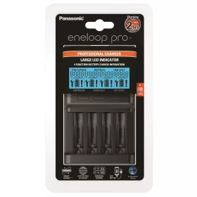   eneloop BQ-CC65 LCD-s gyors akkumulátor töltő / kisütő funkció / kapacitás kijelzés 2/4db AA/AAA akkumulátor töltésére