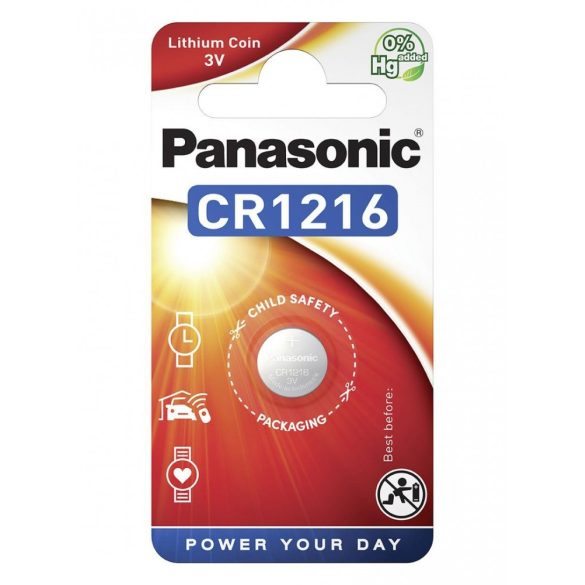 Panasonic CR1216EL/1B lítium gombelem