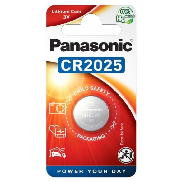 Panasonic CR2025/1B lítium gombelem