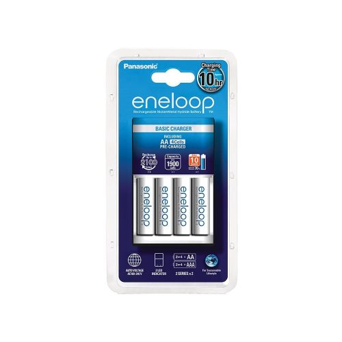 eneloop K-KJ51MCC40E akkumulátor töltő időzítővel 4 db 1900mAh AA akkumulátorral