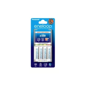   eneloop K-KJ55MCC40E gyors akkumulátor töltő 4 db 1900mAh AA akkumulátorral