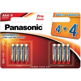   Panasonic Pro Power AAA mikro 1.5V szupertartós alkáli elemcsomag LR03PPG-8BW
