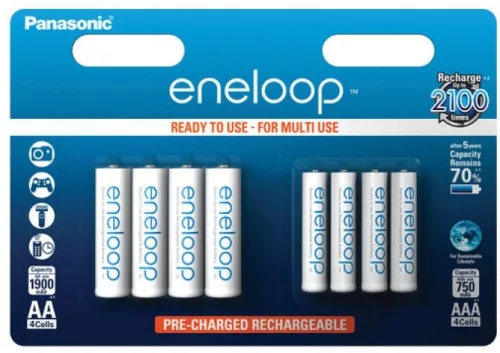 Panasonic eneloop BK-KJMCCE44E 4AA+4AAA 1900/750mAh Ni-MH akkumulátor