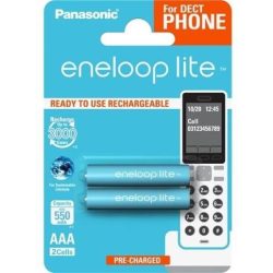   Panasonic eneloop lite BK-4LCCE/2DE AAA 550mAh Ni-MH akkumulátor