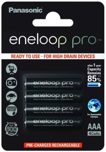 Panasonic eneloop pro BK-4HCDE/4BE AAA 930mAh Ni-MH akkumulátor