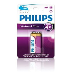 Philips 6FR61LB1A/10 elem lítium ultra 9v 1-bliszter