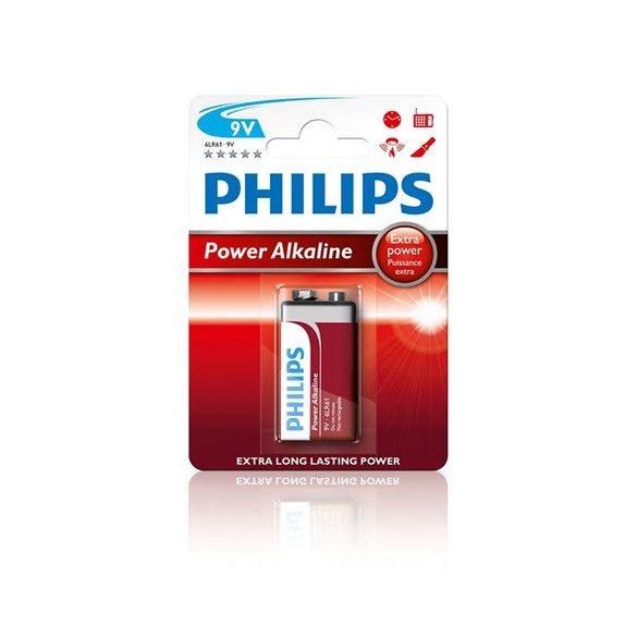 Philips 6LR61P1B/10 elem power alkali 9v 1-bliszter