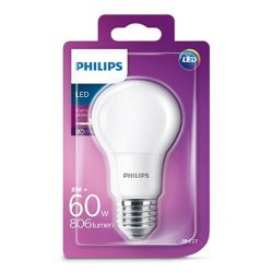 Philips 929001234317 led izzó e27 8w (60w) 2700k