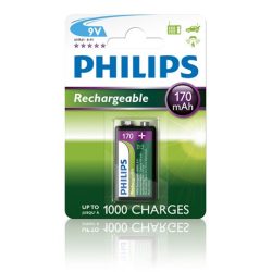 Philips 9VB1A17/10 elem tölthető 9v 170 mah 1-bliszter