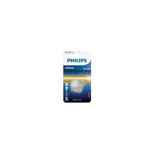 Philips CR2450/10B gombelem lítium