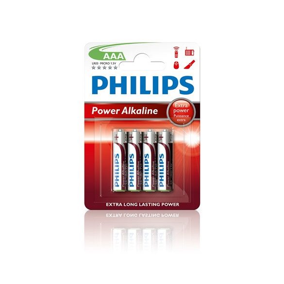 Philips LR03P4B/10 elem power alkali aaa 4-bliszter