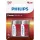 Philips LR14P2B/10 elem power alkali c 2-bliszter