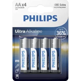 Philips LR6E4B/10 elem ultra alkali aa 4-bliszter