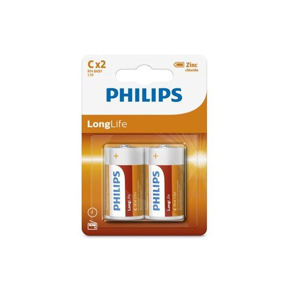 Philips R14L2B/10 elem longlife c 2-bliszter