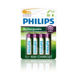 Philips R6B4A210/10 elem tölthető aa 2100 mah 4-bliszter
