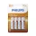 Philips R6L4B/10 elem longlife aa 4-bliszter