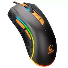   Rampage Egér Gamer - SMX-R9 (3200PI,  6 gomb, makro, RGB LED, 1,8m, harisnyázott kábel, fekete)