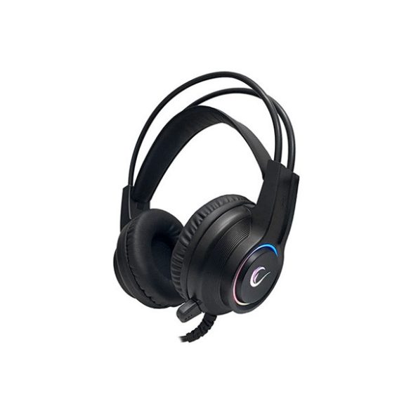 Rampage Fejhallgató - RM-K15 X-MASTER RGB (7.1; PC/PS4/XBOX, mikrofon, USB, hangerőszabályzó, nagy-párnás, fekete)