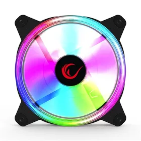   Rampage Cooler 12cm - 6C-120 RGB (max 20,9dbA, 77,30 m3/h, ház hűtésre, RGB LED,fekete)