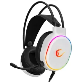   Rampage Fejhallgató - ROGUE (7.1, mikrofon, USB, hangerőszabályzó, nagy-párnás, fehér, LED)