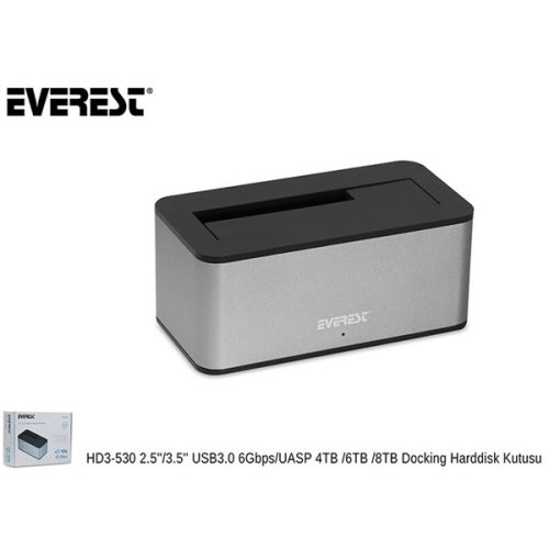 RAMPAGE 22803 rampage hdd dock - everest hd3-530 2.5 / 3.5 usb3.0 6gbps / uasp 4tb / 6tb / 8tb docking hard drive box