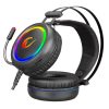 RAMPAGE 30505 rampage fejhallgató - stormy rgb (7.1, mikrofon, usb, hangerőszabályzó, nagy-párnás, 2m kábel, fekete)