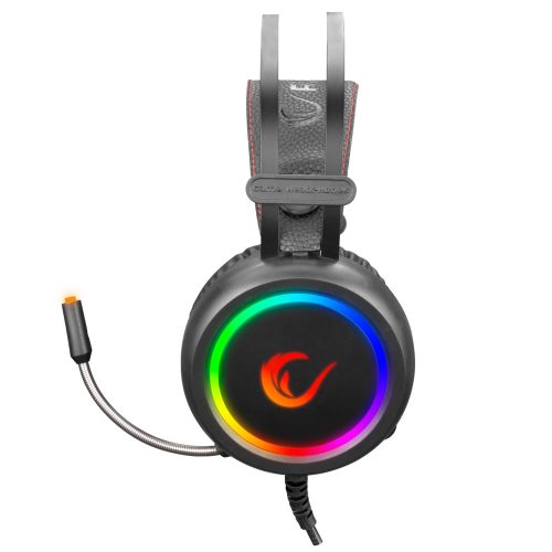 RAMPAGE 30505 rampage fejhallgató - stormy rgb (7.1, mikrofon, usb, hangerőszabályzó, nagy-párnás, 2m kábel, fekete)