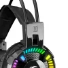 RAMPAGE 31115 rampage fejhallgató - styles rgb (7.1, mikrofon, usb, hangerőszabályzó, nagy-párnás, 2,2m kábel, fekete)