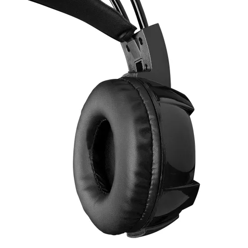 RAMPAGE 31115 rampage fejhallgató - styles rgb (7.1, mikrofon, usb, hangerőszabályzó, nagy-párnás, 2,2m kábel, fekete)