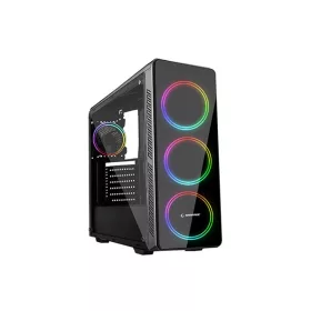   RAMPAGE 34556 rampage számítógépház - escape tempered glass (fekete; atx; alsó táp; 1xusb3.0 + 2xusb2.0, i/o; porszűrő)