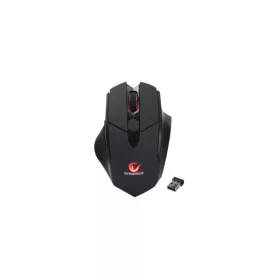   Rampage Egér Vezeték Nélküli Gamer - SMX-R12 Hawker (Tölthető akku; 4800DPI, 6 gomb, makro, LED, fekete)